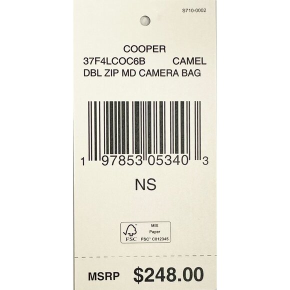 NEW Michael Kors Cooper Small Camera Crossbody Bag Camel / Black Handbag Purse - Picture 5 of 6